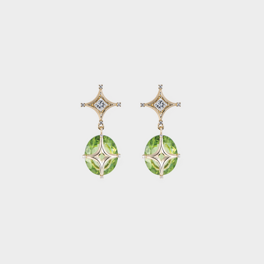 Tesra Peridot Earrings