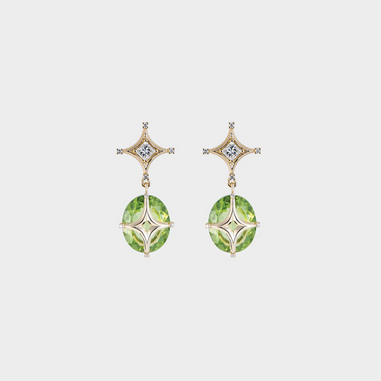 Tesra Peridot Earrings