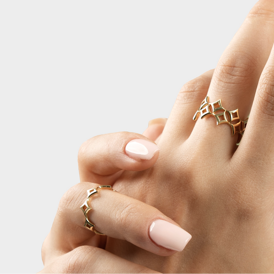 Hilyah double eternity ring