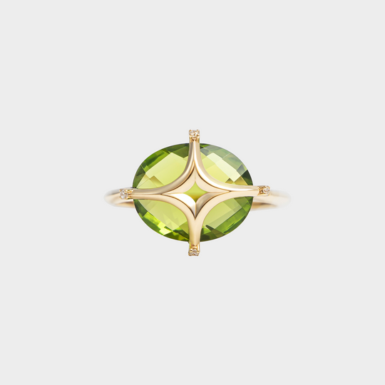Tesra Peridot Ring